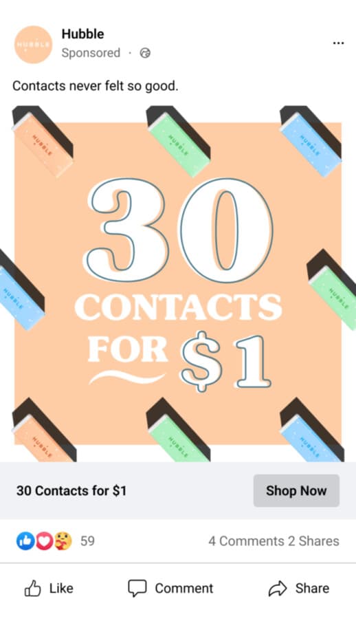 Hubble Social Ad - Before Adjyl Design Critique